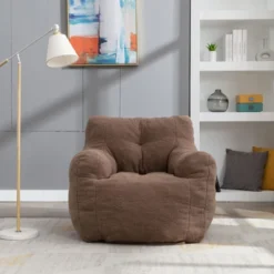 Panpan Bean Bag Chairs With Memory Foam,37" W Faux Fur Teddy Bean Bag Chair,Fluffy Lazy Sofa-The Pop Maison -Lush Living Store GUEST d2cee37a 6420 4bb5 9007 0434926ef129
