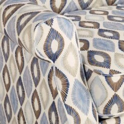 Elm Lane Blue Diamond Recliner Chair Modern Armchair Comfortable Push Manual Reclining Footrest For Bedroom Living Room Reading Home Relax Study Den -Lush Living Store GUEST d2df3154 252e 4c42 b73c a6bf77fed5bc