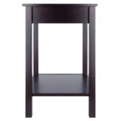 Liso End Table / Printer Table With Drawer And Shelf - Dark Espresso - Winsome