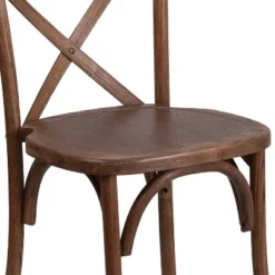 Merrick Lane Davisburg Stackable Wooden Cross Back Bistro Dining Chair -Lush Living Store GUEST d3703fc8 f6f3 47b2 ae00 50d9f04df8a3