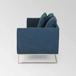 Canisbay Modern Sofa Navy Blue - Christopher Knight Home -Lush Living Store GUEST d3708f18 eebd 48f1 bba2 7bc1b4388835