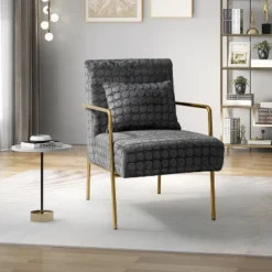 Javier Upholstered Armchair With Metal Legs And Lumbar Pillow For Living Room | ARTFUL LIVING DESIGN 26 Javier Upholstered Armchair With Metal Legs And Lumbar Pillow For Living Room | ARTFUL LIVING DESIGN -Lush Living Store GUEST d374f4fd e237 438a 8ea8 b0be4f42508f