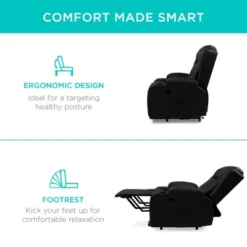 Best Choice Products Electric Power Lift Recliner Massage Chair Furniture W/ USB Port, Heat, Cupholders 14 Best Choice Products Electric Power Lift Recliner Massage Chair Furniture W/ USB Port, Heat, Cupholders -Lush Living Store GUEST d427aeeb 0db2 4847 b658 0f8c172381aa