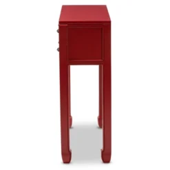 Pomme Accent 6 Drawer Console Table Red - Baxton Studio -Lush Living Store GUEST d428bb5b 0ff2 4b63 a813 9579b33ac84f