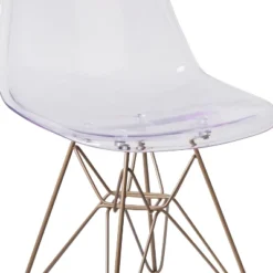 Flash Furniture Elon Series Ghost Chair With Gold Metal Base -Lush Living Store GUEST d43da26b 7378 46ea b5ce 3e0dfcb7d944
