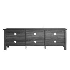 Better Home Products Noah Wooden 70 TV Stand With Open Storage Shelves Charcoal -Lush Living Store GUEST d486ac81 7e98 4704 9fe8 577d76814655