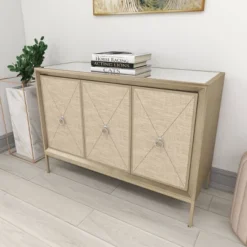 Glam Wood Cabinet Gray - Olivia & May -Lush Living Store GUEST d49718e9 4c6b 44f2 94e9 f8314c17f26f