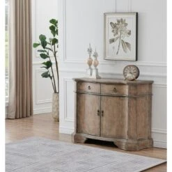 Belcher Antique Inspired 2 Door 2 Drawer Storage Buffet Cabinet Weathered Brown - Treasure Trove -Lush Living Store GUEST d506b058 e431 4e5b 9ecf d6ae7f61d7bb