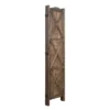 Rancho Barn 4 Panel Room Divider With Folding Screen Room Partition Paulownia Wood Brown - Proman Products -Lush Living Store GUEST d601ba42 d138 4d6d aa2b 8b14294f403c