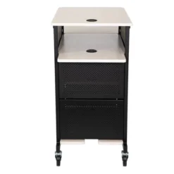 Jumbo Presentation Lecture Podium Cart Ivory Woodgrain/Black - Hampden Furnishings 11 Jumbo Presentation Lecture Podium Cart Ivory Woodgrain/Black - Hampden Furnishings -Lush Living Store GUEST d68c8489 33d1 46c7 8a9b 801659993656