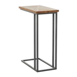 Rustic Metal Accent C-Table Brown - Olivia & May -Lush Living Store GUEST d68c943f 86d7 4e43 8b42 8a651896c921