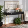 Beagan Wood And Metal 2 Drawer Console Table Black/Gold - Baxton Studio -Lush Living Store GUEST d6973409 032c 4cae b415 c34e7486be5d