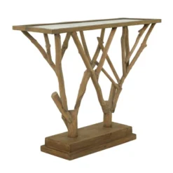 Contemporary Wood Console Table Brown - Olivia & May -Lush Living Store GUEST d6a2c9f3 6527 4b54 9efe 416049ededdf