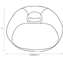 Canvas Kids' Bean Bag Navy - Pillowfort™ -Lush Living Store GUEST d6c9190f e60e 4413 9358 af1a54732d28 1