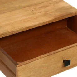 Gaudet Modern Industrial Handmade Mango Wood C Shaped Side Table With Drawer Natural/Black - Christopher Knight Home -Lush Living Store GUEST d6e96014 5b8f 4d9b b689 fecdeb18e55e