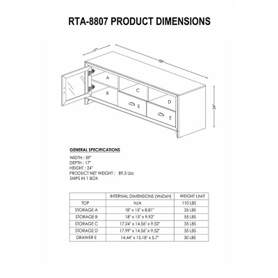 Modern TV Stand For TVs Up To 60" With Storage Dark Brown - Techni Mobili 8 Modern TV Stand For TVs Up To 60" With Storage Dark Brown - Techni Mobili - Image 6
