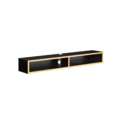 Astro Wood Wall Mounted 60" TV Stand In Black And Gold - Furniture Of America -Lush Living Store GUEST d74b24d1 708c 47b3 9f57 2c4e25f251a2