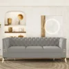 82.7" Chesterfield Sofa, Velvet Upholstered 3 Seater Sofa Couch-ModernLuxe -Lush Living Store GUEST d760a275 5e31 4b11 99cb 6762abd7b3be