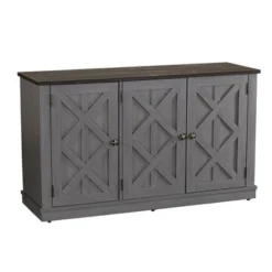 48" TV Stand For TVs Up To 55" Gray - Home Essentials -Lush Living Store GUEST d7babcb3 b071 4c10 84ca 95805a32d17b