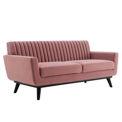 Engage Channel Tufted Performance Velvet Loveseat - Modway 3 Engage Channel Tufted Performance Velvet Loveseat - Modway