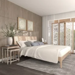 Farmhouse Wood Patterned Room Divider Screen White - Olivia & May -Lush Living Store GUEST d7cb33ad 5f85 4016 a176 ed382e14d48b