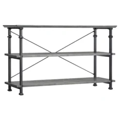 Ronay Rustic Industrial Console Table - Inspire Q® -Lush Living Store GUEST d7ec7f05 7571 405a 9aab 17e2edca097f