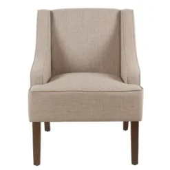 Classic Solid Swoop Arm Accent Chair - Homepop -Lush Living Store GUEST d7f8ac2a e857 4b84 be55 97cb2497bfb8