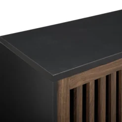 Visconti Mid-Century Modern Sliding Slat Door TV Stand For TVs Up To 40" - Saracina Home -Lush Living Store GUEST d8badf9c e7b5 43da 9db4 671d32e55922