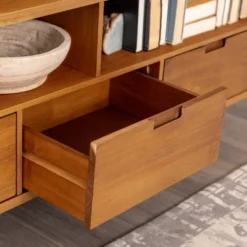 Cara Mid-Century Modern 3 Drawer TV Stand For TVs Up To 65" - Saracina Home -Lush Living Store GUEST d8dec204 dc01 4192 bb09 5a087b69a706