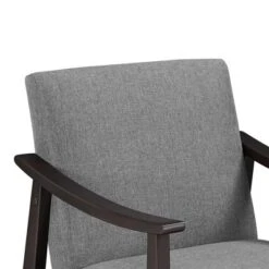 Yaheetech Fabric Accent Armchair With Rubber Wood Legs For Living Room Dark Gray -Lush Living Store GUEST d8e79791 ab50 4fd9 91b8 dd1e56c6314a