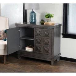 Epinay Carved Cabinet Gray - Powell Company -Lush Living Store GUEST d9c485e9 4cbb 490c bb7e 3555d902ad73