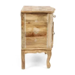 Culloden Handcrafted Boho Mango Wood Cabinet Natural/White - Christopher Knight Home -Lush Living Store GUEST da377b41 2971 41fa ad72 937fc2254328