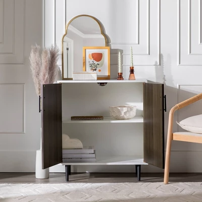 Angelo Modern Bookmatch Accent Cabinet - Saracina Home 4 Angelo Modern Bookmatch Accent Cabinet - Saracina Home - Image 2