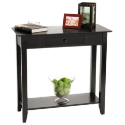 American Heritage Hall Table With Drawer Shelf - Breighton Home