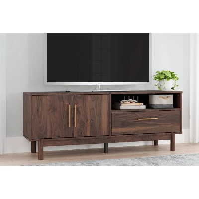 59" Calverson TV Stand For TVs Up To 63" Brown/Beige - Signature Design By Ashley 3 59" Calverson TV Stand For TVs Up To 63" Brown/Beige - Signature Design By Ashley