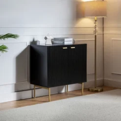 Knossos 30" Tall 2-Door Accent Storage Cabinet With Metal Legs | KARAT HOME -Lush Living Store GUEST daf277fd 9c51 4eeb a1ac ba24f6e5a255