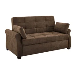 Hannah Convertible Futon Sleeper Sofa Brown - Serta -Lush Living Store GUEST daf2e2c8 2858 4210 b214 605a9858b060