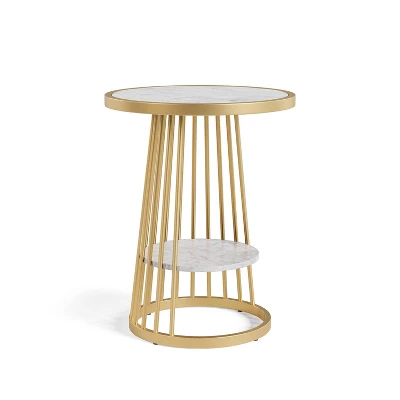 Tinful Modern Round Side Table - HOMES: Inside + Out 12 Tinful Modern Round Side Table - HOMES: Inside + Out - Image 10