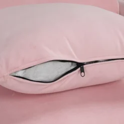 Velvet Upholstered Sofa With Armrest Pockets, 2 Pillows And Golden Metal Legs-ModernLuxe -Lush Living Store GUEST db87de37 a9c4 45d3 844b bb8fe6a6719f