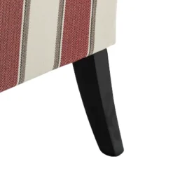 Set Of 2 Sara Upholstered Accent Arm Chair With Nail Head Trim | Karat Home-Stripe Red -Lush Living Store GUEST db9e6550 d8fd 457d 998b f4c0fb248bcf