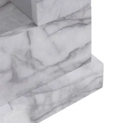 Dridun Faux Marble Fireplace White/Gray - Aiden Lane 30 Dridun Faux Marble Fireplace White/Gray - Aiden Lane -Lush Living Store GUEST dbe4d8c0 059c 4011 adfa 225502964f32