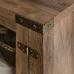 Clarabelle Transitional Glass Barn Door TV Stand For TVs Up To 65" - Saracina Home -Lush Living Store GUEST dc19f72c d747 4b41 a574 f34393dc3f64