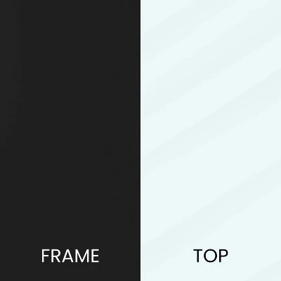 Flash Furniture Astoria Collection Round End Table - Modern Clear Glass Accent Table With Matte Black Frame 10 Flash Furniture Astoria Collection Round End Table - Modern Clear Glass Accent Table With Matte Black Frame - Image 8