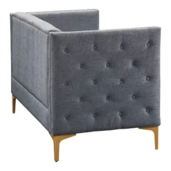 Gasper Tufted Upholstered Loveseat Light Gray - HOMES: Inside + Out -Lush Living Store GUEST dcffd195 2b26 40c2 aeff d886be3120ae