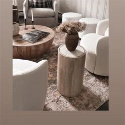 Bella Swivel Barrel Chairs Set Of 2,Contemporary Farmhouse 28'' Seat Width Linen Swivel Chair,Armrest 360° Swivel Nursery Chair-Maison Boucle -Lush Living Store GUEST dd434e87 523b 4672 b59b cba3d46cc1f0