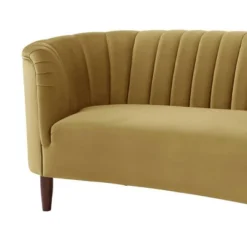 71" Millephri Loveseat Olive Yellow Velvet - Acme Furniture -Lush Living Store GUEST dd767813 7e67 4824 8b8d 8a3053cb2f0e