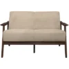 Carlson Velvet Upholstered Loveseat In Light Brown And Dark Walnut - Lexicon 2 Carlson Velvet Upholstered Loveseat In Light Brown And Dark Walnut - Lexicon -Lush Living Store GUEST dd8f6737 f7b4 4ab6 9dbf d4439743ec83