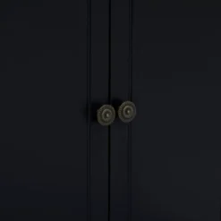 Glam Mirror And Wood Storage Cabinet Black - Olivia & May -Lush Living Store GUEST dda03989 7308 4d2f be5e 2b0ef639e270