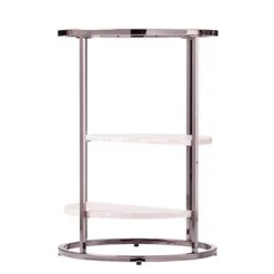 Lademore Round Side Table With Faux Stone Black - Aiden Lane -Lush Living Store GUEST ddd42f79 3897 49ec 8dbb 3c258250611e