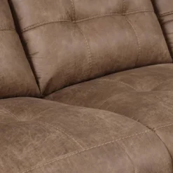 3pc Anastasia Microfiber Reclining Sectional Sofa Cocoa - Steve Silver Co. -Lush Living Store GUEST dea7b054 c2c8 4609 9e8d 2d5557e7ccae
